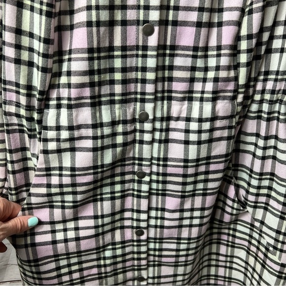 Nwot Torrid Flannel Hooded Anorak - Picture 4 of 8